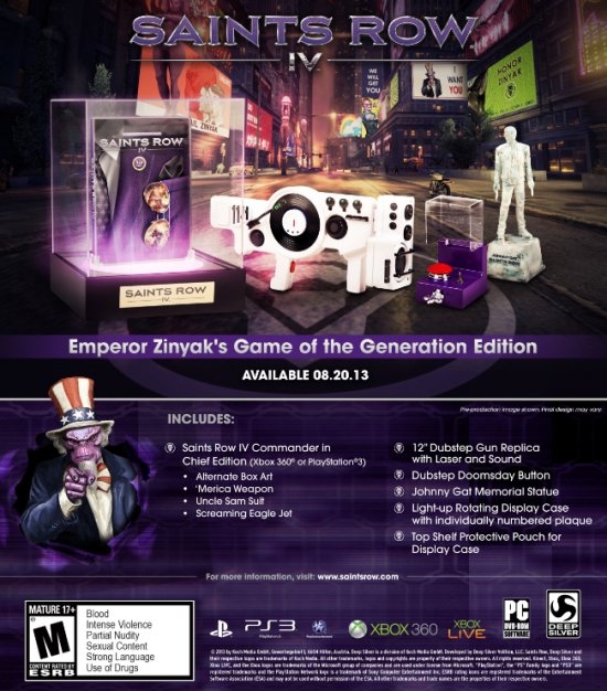 Saints Row IV детали ограниченного издания Saints Row IV детали ограниченного издания